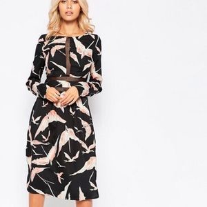 Vero Moda Midi Dress With Lace Yoke